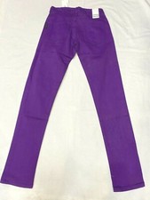 CRIMINAL DAMAGE BRIGHT  PURPLE SKINNY STRETCH UNISEX JEANS