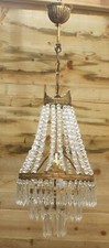 VINTAGE  FRENCH CHANDELIER    TENT AND WATERFALL CEILING LIGHT (jl28)