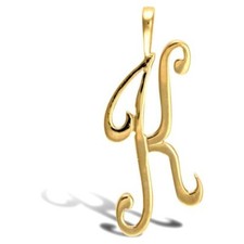 9CT GOLD INITIAL SCRIPT