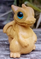 WOODEN hand carved DRAGON