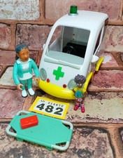 Fireman Sam Ambulance Vehicle, Nurse & Mandy Flood Figure Playset Play Toy Y482