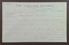 1922 Highland Railway Traffic