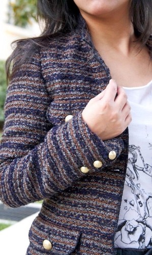 Zara jacket wool boucle tweed - jacket,