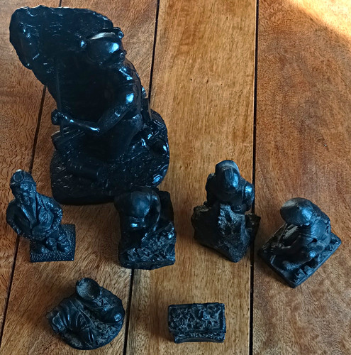 Miners figures crafted from - figures, .crafted