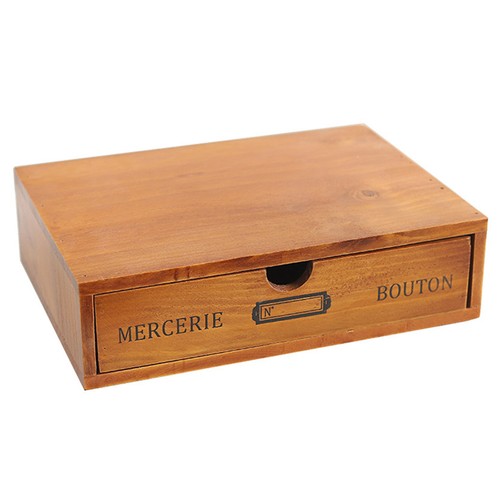 Vintage wooden box drawer - wooden,