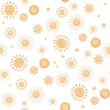 Boho buddies sunshine white - boho,