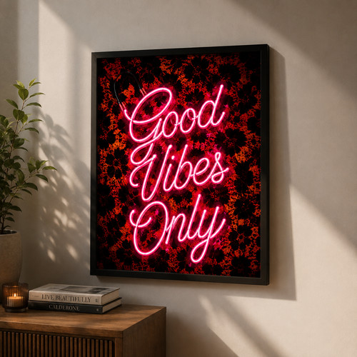 Good vibes only neon - neon, art