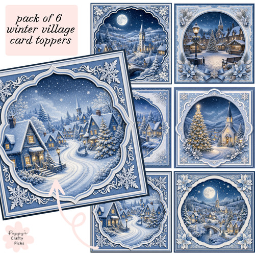 Blue christmas scenery - christmas,