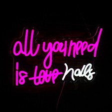 Custom Made personalised All you need is nails bar salon Neon Sign led light