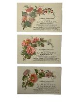3 VICTORIAN TRADE CARDs