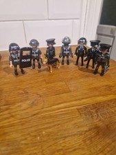 Playmobil Police Figures With Police Dog & Riot Shield