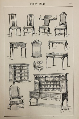 English queen anne furniture - english,