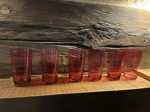 Red cranberry tumblers set - tumblers, of