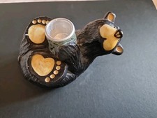 Bear Foots Bears Candle Holder Miles & Constance - Jeff Fleming Big Sky Carvers 