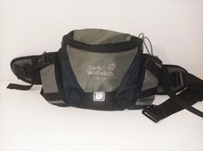 Jack Wolfskin Hip And Sip Running Belt Bum Bag & Drinks Bottle Holder Grey Black