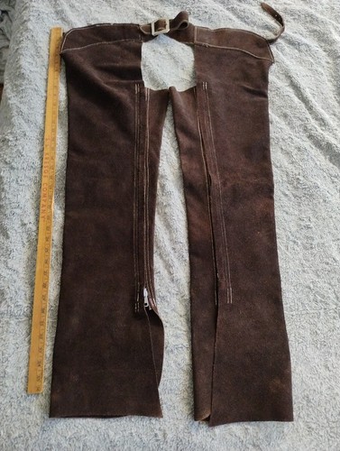 Brown suede leather motorcycle - suede,