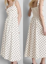 White Polka Dot Midi Summer