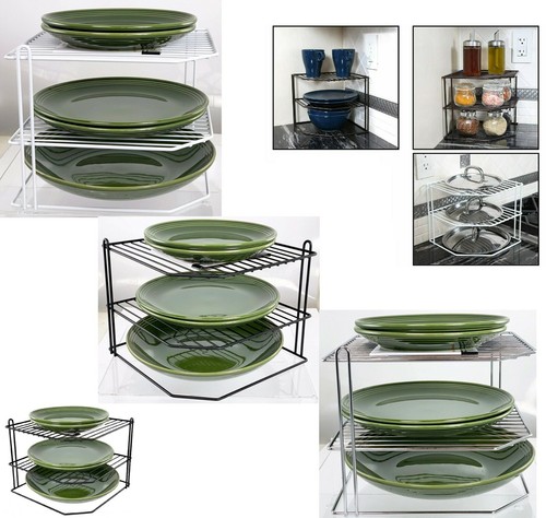 Tier corner plate rack - tier,