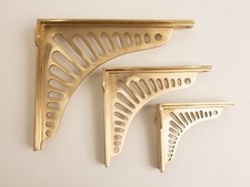 Satin Brass Sunrise Shelf