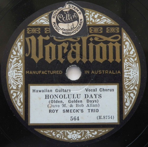 Roy smeck trio honolulu - trio, *honolulu