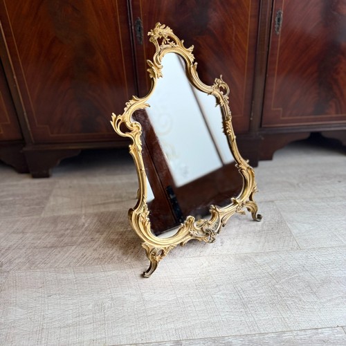 Antique rococo brass table - antique,