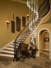  Raindrop Crystal Pendant Chandelier-Adjustable 120/305cm, 16 lights chandelier