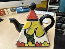 Crown Devon Tiger Trees Medium Art Deco Teapot By Dorothy Ann 