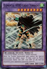 SDHS-EN045 ELEMENTAL HERO GREAT TORNADO COMMON MIXED EDITION YuGiOh CARD
