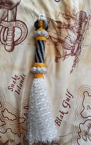 Navy maritime bell rope - navy,