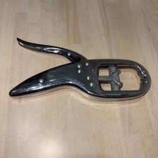 Vintage “CrackerJack” Nut Cracker Chrome Metal Racheting Made in England 1965 