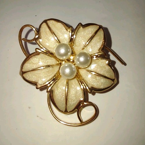 Vintage flower brooch - vintage, 3