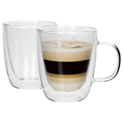 386ml double walled glass - 2x,