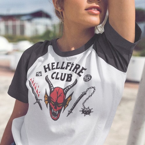Hellfire club raglan shirt - hellfire, t-shirt