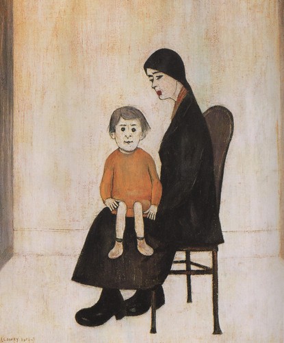 Lowry art mother and - art,