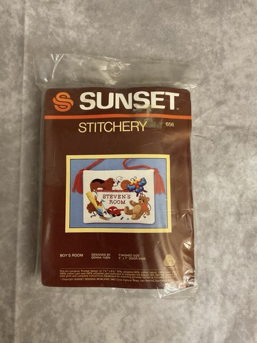 1981 sunset designs - sunset, stitchery