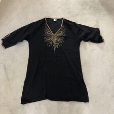 rigby & peller black cotton beach dress