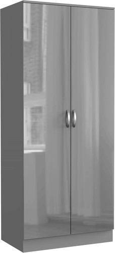 Grey high gloss - grey, door