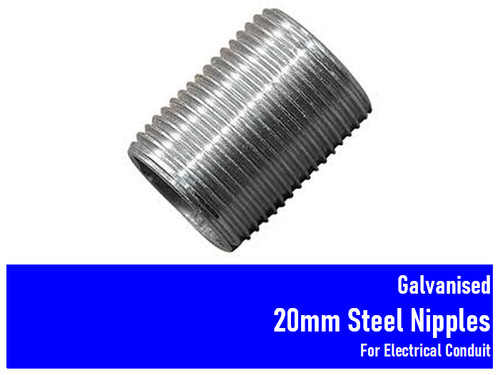 20mm galvanised steel - 20mm, bzp
