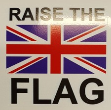 Raise The Flag Union Jack Car Vespa Lambretta Scooter Camper Van Decal Sticker
