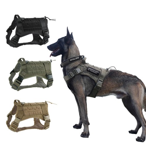 Tactical dog harness no - dog, pull