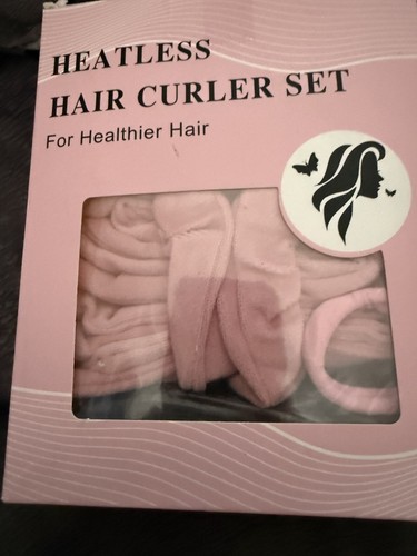 Pink heatless curling set bnib - curling,