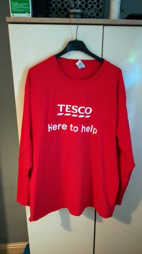 Red tesco long sleeve - red,