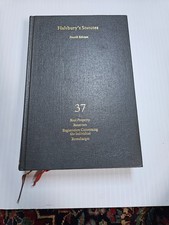 Halsburys Statutes 4th Edition: Volume 37 Real Property - Excellent Condition