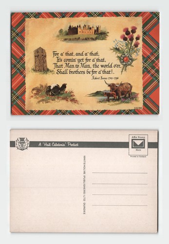 Postcard robert burns - robert,