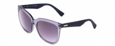 POLICE SPL410 Women's Cateye Designer Sunglasses in Navy Blue Crystal/Grey 56 mm