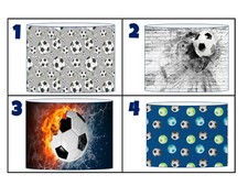FOOTBALL GOAL CEILING LIGHT SHADE OR TABLE LAMPSHADE-4 DESIGNS-3 SIZES