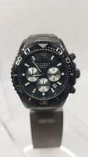 Mens accurist chronograph quartz Watch Black