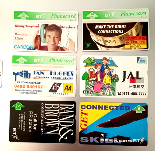 Telephone cards - 6, x