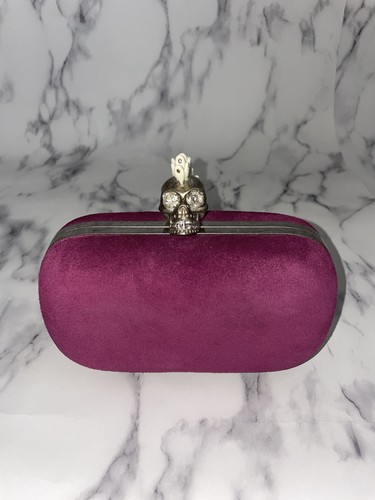 Alexander mcqueen suede clutch - alexander,