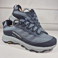 Merrell Moab Speed GORE-TEX Womens Walking Shoes Blue Waterproof GTX Offroad
